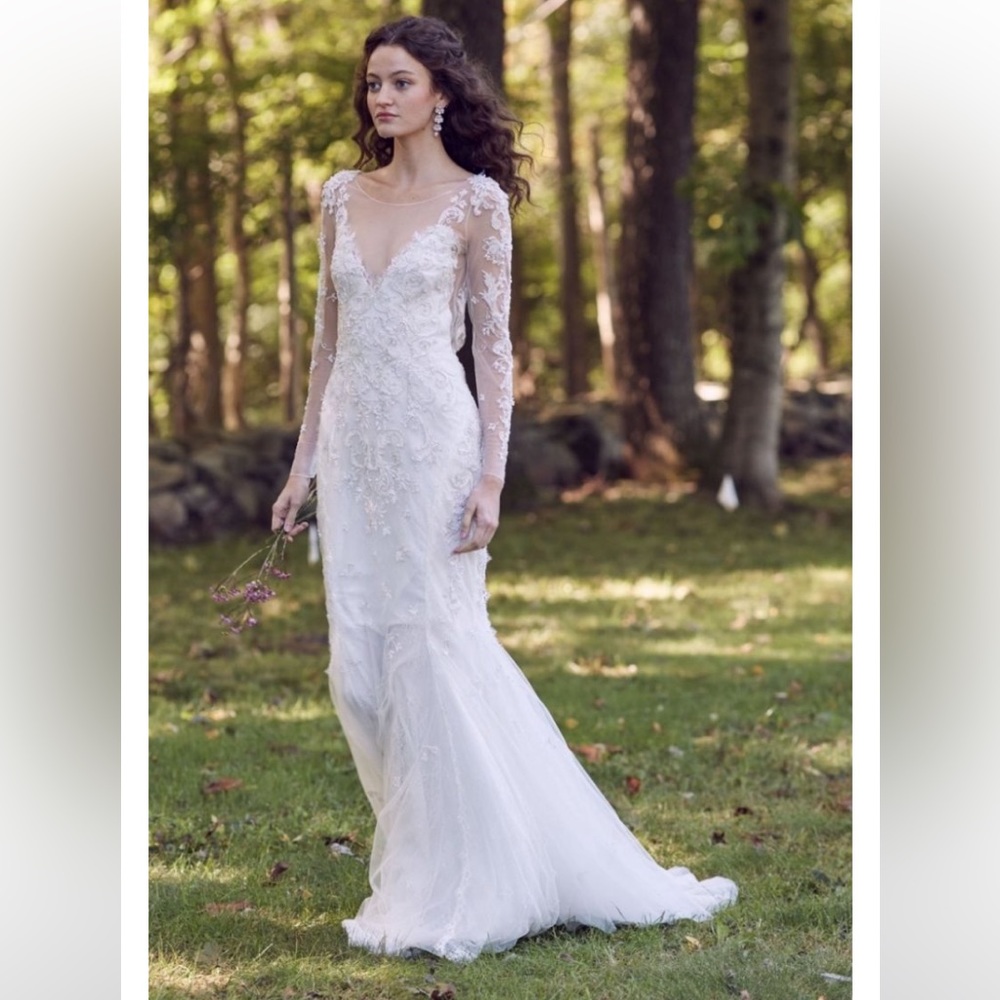 Marchesa Notte Beautiful Princess Embroidered Wedding Dress